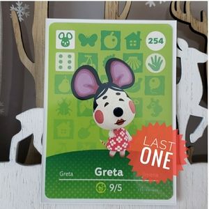 Genuine Animal Crossing amiibo card 254 Greta
